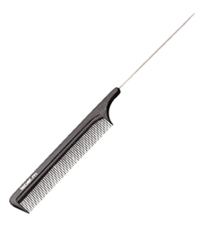 *DISCONTINUED*Carbon Anti-Static Metal End Tail Comb label.m
