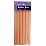 Soft n Style Rubber Rods Long Pink 5/8"