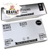 BluZen Black Nitrile Gloves - M